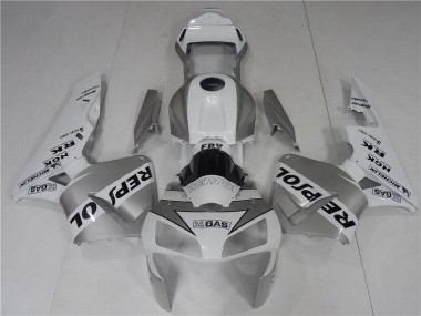 Prata Branco Preto Repsol Carenagem CBR 600RR 2003-2004