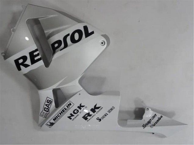 Prata Branco Preto Repsol Carenagem CBR 600RR 2005-2006 Prata Branco Preto Repsol Carenagem CBR 600RR 2005-2006