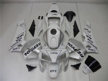 Prata Branco Preto Repsol Carenagem CBR 600RR 2005-2006