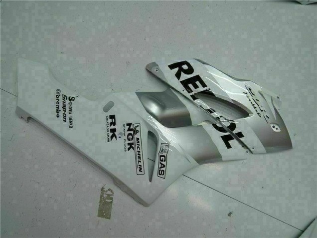 Prata Branco Repsol Carroçaria CBR 1000RR 2004-2005 Prata Branco Repsol Carroçaria CBR 1000RR 2004-2005