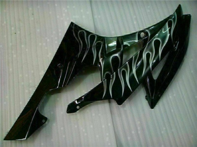 Prata Chama Preto Carenagem R6 2006-2007 Prata Chama Preto Carenagem R6 2006-2007
