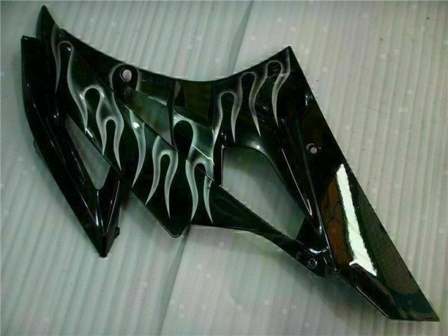 Prata Chama Preto Carenagem R6 2006-2007 Prata Chama Preto Carenagem R6 2006-2007