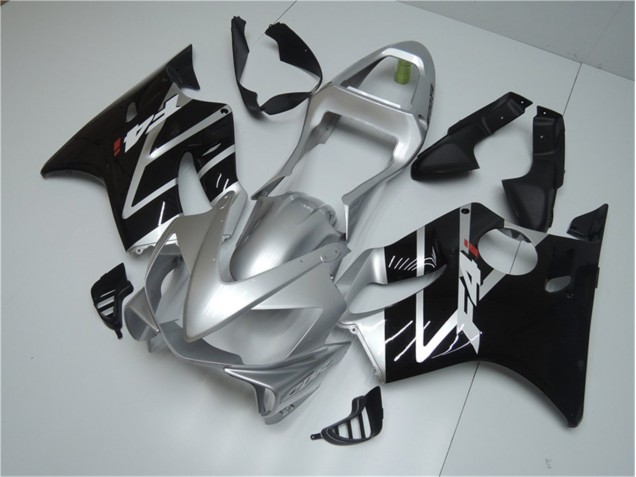 Prata Preto Carenagem CBR 600 F4i 2001-2003 Prata Preto Carenagem CBR 600 F4i 2001-2003