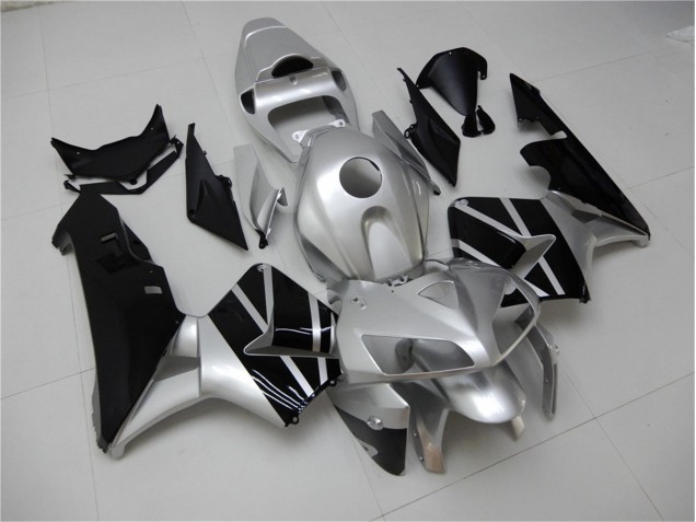 Prata Preto Carenagem CBR 600RR 2005-2006 Prata Preto Carenagem CBR 600RR 2005-2006
