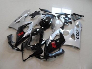 Prata Preto Carenagem GSXR 1000 K5 2005-2006