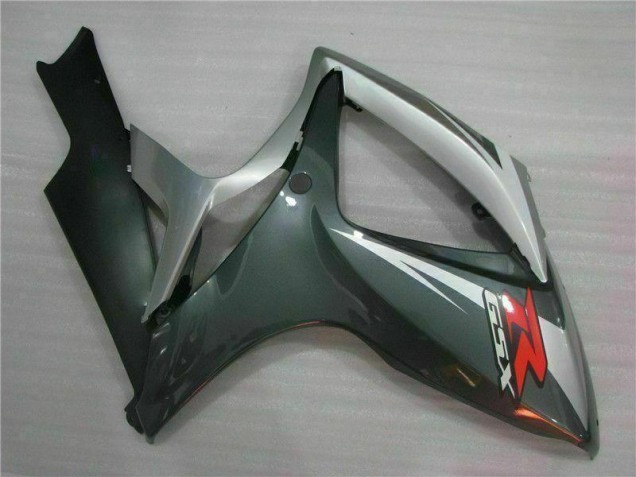 Prata Preto Carenagem GSXR 600 / 750 K6 2006-2007 Prata Preto Carenagem GSXR 600 / 750 K6 2006-2007
