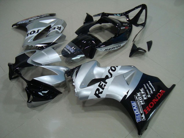 Prata Repsol Carenagem VFR 800 2002-2013 Prata Repsol Carenagem VFR 800 2002-2013