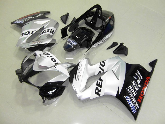 Prata Repsol Kits Completo Carenagem VFR 800 2002-2013 Prata Repsol Kits Completo Carenagem VFR 800 2002-2013