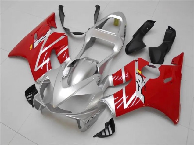 Prata Vermelho Carenagem CBR 600 F4i 2001-2003 Prata Vermelho Carenagem CBR 600 F4i 2001-2003