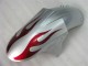 Prata Vermelho Chamas Carenagem ZX6R 2005-2006