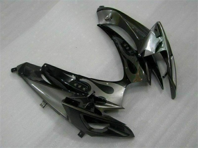 Preto Abs Carenagem GSXR 600 / 750 K6 2006-2007 Preto Abs Carenagem GSXR 600 / 750 K6 2006-2007