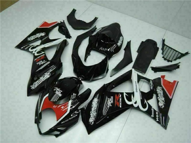Preto Abs Kit Completos Carenagem GSXR 1000 K7 2007-2008
