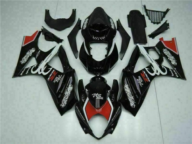Preto Abs Kit Completos Carenagem GSXR 1000 K7 2007-2008