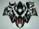 Preto Abs Kit Completos Carenagem GSXR 1000 K7 2007-2008