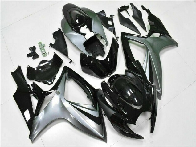 Preto Abs Kit Completos Carenagem GSXR 600 / 750 K6 2006-2007