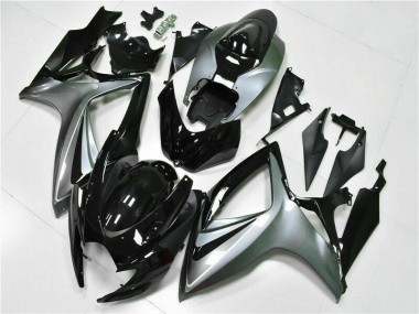 Preto Abs Kit Completos Carenagem GSXR 600 / 750 K6 2006-2007