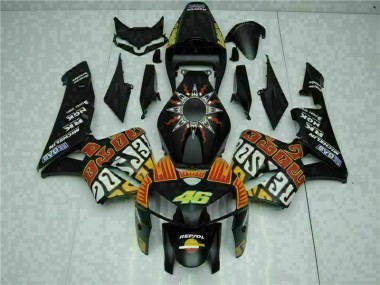 Preto Abs Kits Completos Carenagem CBR 600RR 2005-2006