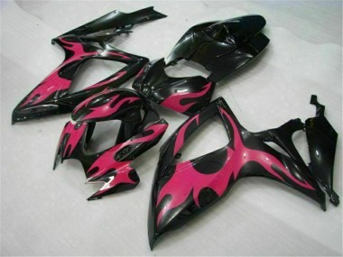 Preto Abs Plástico GSXR 600 / 750 K6 2006-2007