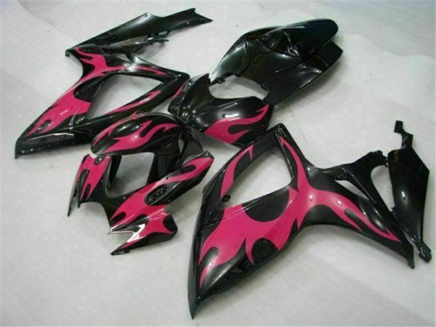 Preto Abs Plástico GSXR 600 / 750 K6 2006-2007 Preto Abs Plástico GSXR 600 / 750 K6 2006-2007
