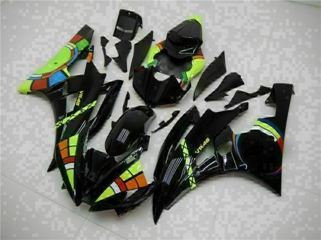 Preto Abs Plástico R6 2006-2007 Preto Abs Plástico R6 2006-2007