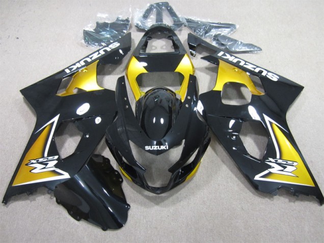 Preto Amarelo Carenagem GSXR 600 K4 2004-2005