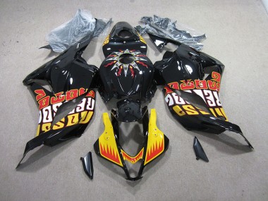 Preto Amarelo Kit Completo Carenagem CBR 600RR 2009-2012