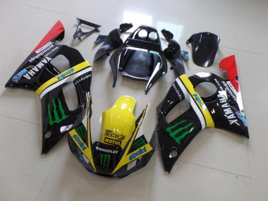 Preto Amarelo Monster Carenagem R6 1998-2002