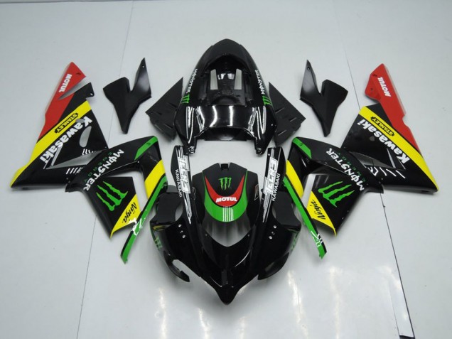 Preto Amarelo Monster Carenagem ZX10R 2003-2005 Preto Amarelo Monster Carenagem ZX10R 2003-2005