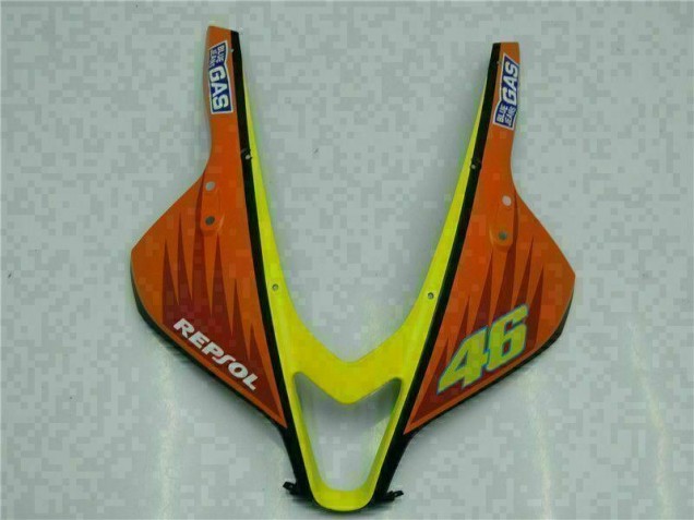 Preto Amarelo Repsol 46 Carenagem CBR 600RR 2007-2008 Preto Amarelo Repsol 46 Carenagem CBR 600RR 2007-2008