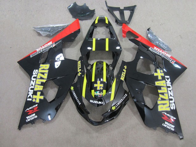 Preto Amarelo Rizla Carenagem GSXR 750 K4 2004-2005 Preto Amarelo Rizla Carenagem GSXR 750 K4 2004-2005