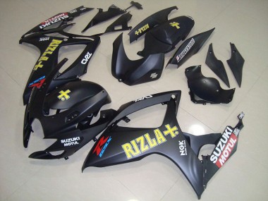 Preto Amarelo Rizla Carenagem GSXR 750 K6 2006-2007