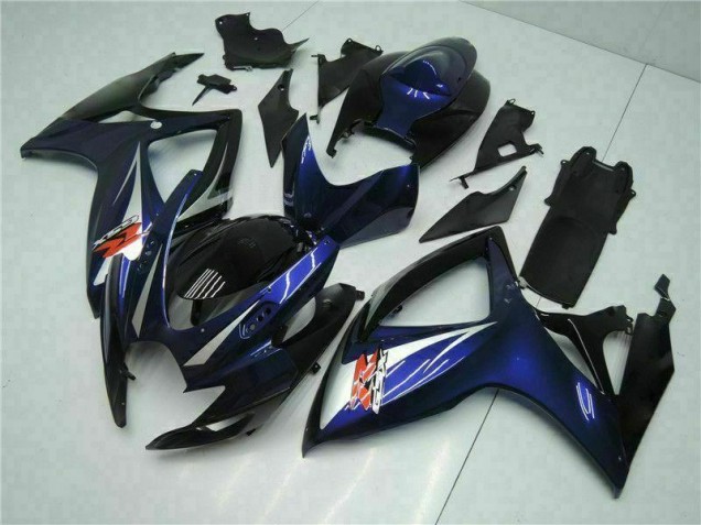 Preto Azul Abs Kits Carenagem GSXR 600 / 750 K6 2006-2007 Preto Azul Abs Kits Carenagem GSXR 600 / 750 K6 2006-2007