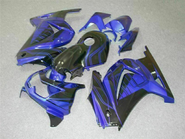 Preto Azul Abs Kits Completos Carenagem EX250 2008-2012 Preto Azul Abs Kits Completos Carenagem EX250 2008-2012
