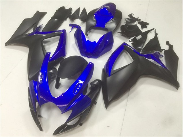 Preto Azul Abs Plásticos GSXR 600 / 750 K6 2006-2007 Preto Azul Abs Plásticos GSXR 600 / 750 K6 2006-2007