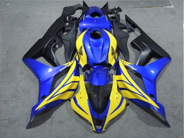 Preto Azul Amarelo Carenagem CBR 600RR 2007-2008 Preto Azul Amarelo Carenagem CBR 600RR 2007-2008