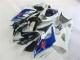 Preto Azul Branco Carenagem GSXR 1000 K5 2005-2006 Preto Azul Branco Carenagem GSXR 1000 K5 2005-2006