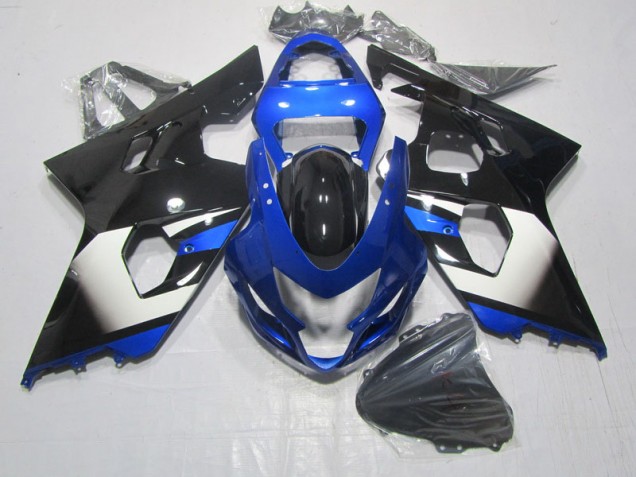 Preto Azul Carenagem GSXR 600 K4 2004-2005 Preto Azul Carenagem GSXR 600 K4 2004-2005