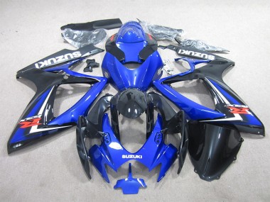 Preto Azul Carenagem GSXR 600 K6 2006-2007