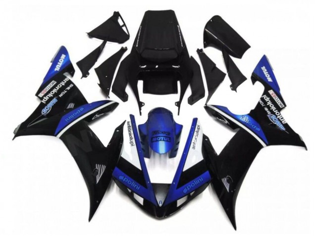 Preto Azul Carenagem R6 2003-2005 Preto Azul Carenagem R6 2003-2005