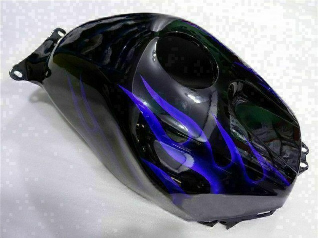 Preto & Azul Chama Carenagem CBR 600RR 2003-2004 Preto & Azul Chama Carenagem CBR 600RR 2003-2004