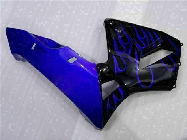Preto & Azul Chama Carenagem CBR 600RR 2003-2004 Preto & Azul Chama Carenagem CBR 600RR 2003-2004