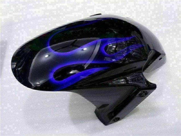 Preto & Azul Chama Carenagem CBR 600RR 2003-2004 Preto & Azul Chama Carenagem CBR 600RR 2003-2004