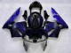 Preto & Azul Chama Carenagem CBR 600RR 2003-2004 Preto & Azul Chama Carenagem CBR 600RR 2003-2004