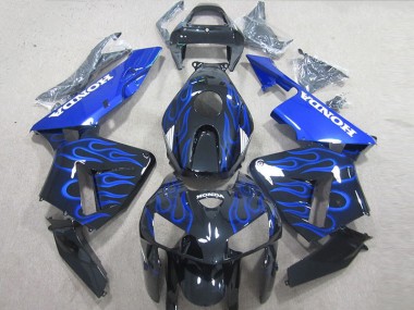 Preto Azul Chama Carenagem CBR 600RR 2005-2006