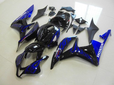 Preto Azul Chama Carenagem CBR 600RR 2007-2008