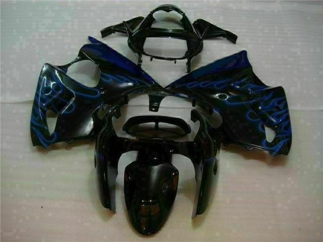Preto & Azul Chama Carenagem ZX6R 2000-2002