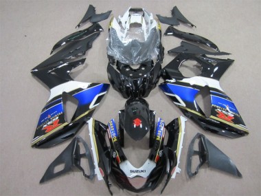Preto Azul Dark Dog Carenagem GSXR 1000 K9 2009-2016