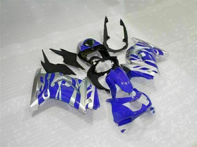 Preto Azul Kit Carenagem EX250 2008-2012 Preto Azul Kit Carenagem EX250 2008-2012