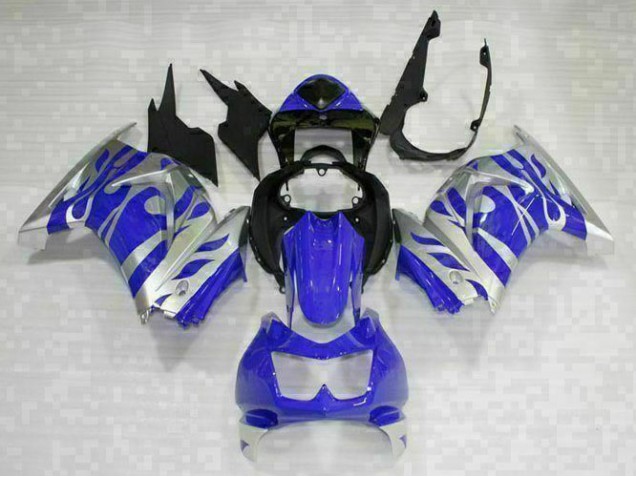Preto Azul Kit Carenagem EX250 2008-2012 Preto Azul Kit Carenagem EX250 2008-2012