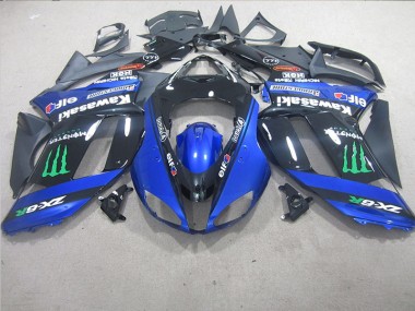 Preto Azul Monster Carenagem ZX6R 2007-2008